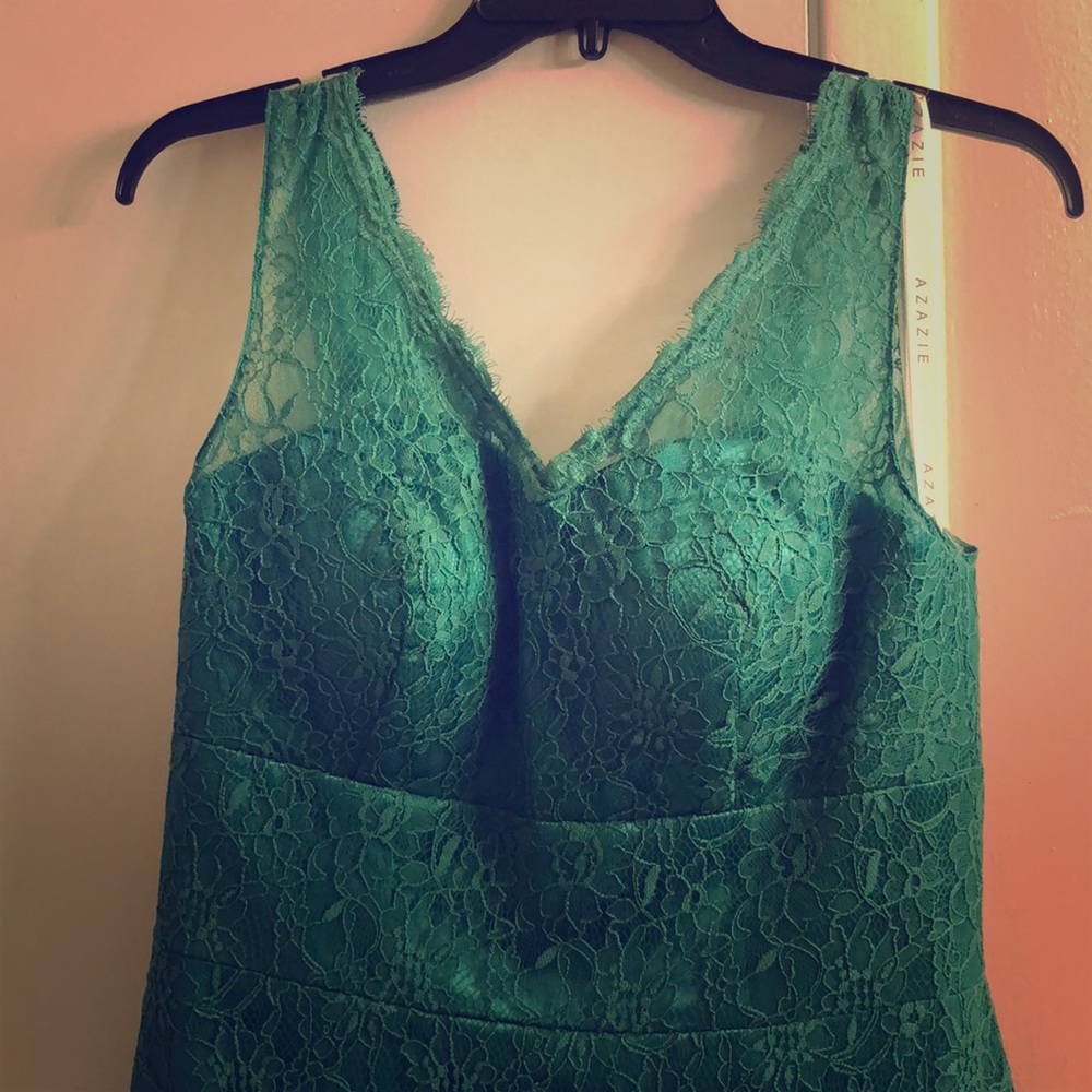 Emerald Green Lace Dress